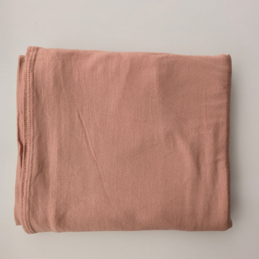 1pc Women's Premium Jersey Hijab Dusty Rose, Solid Color Knitted Scarf, Jersey Hijab, Muslim Prayer Headwrap, Suitable For All Seasons