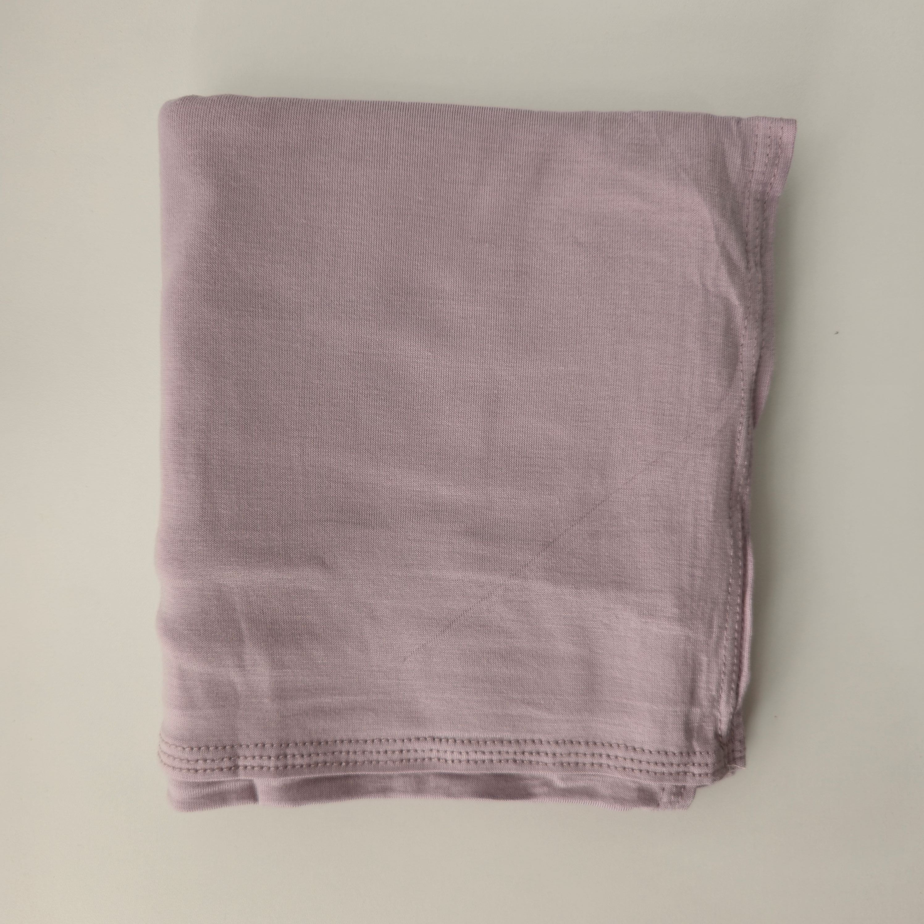 1pc Women's Premium Jersey Hijab Lavender Pink, Solid Color Knitted Scarf, Jersey Hijab, Muslim Prayer Headwrap, Suitable For All Seasons