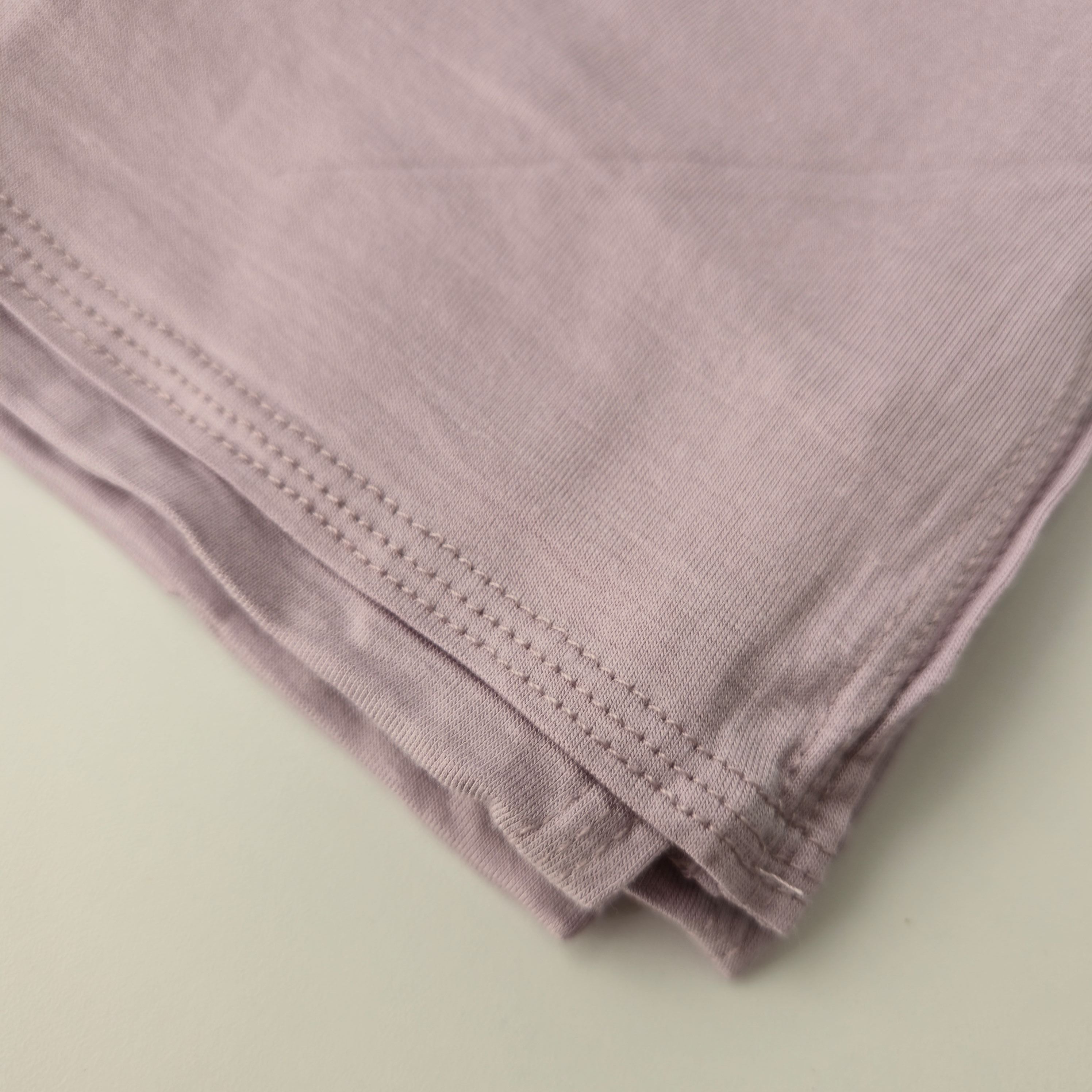 1pc Women's Premium Jersey Hijab Lavender Pink, Solid Color Knitted Scarf, Jersey Hijab, Muslim Prayer Headwrap, Suitable For All Seasons