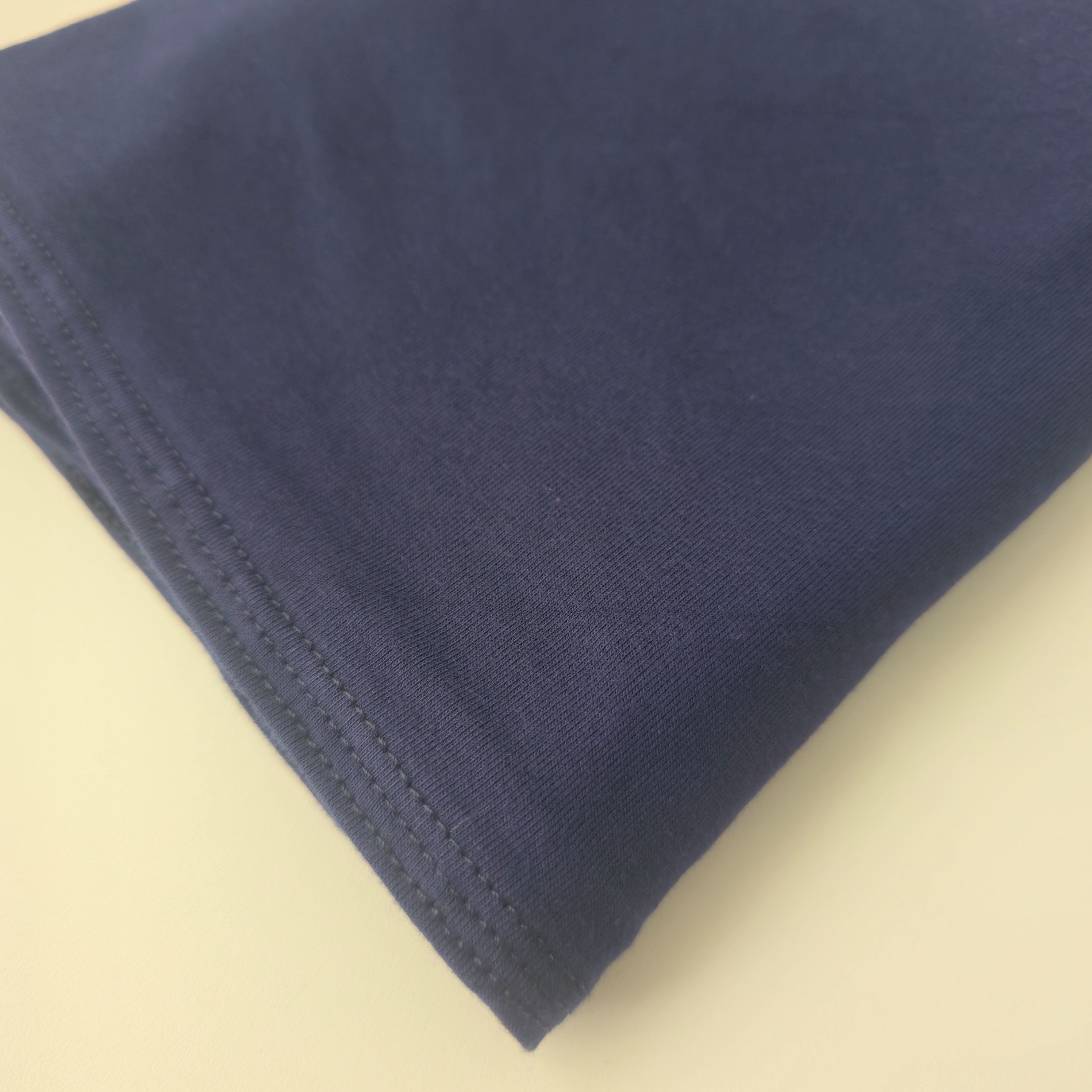 1pc Women's Premium Jersey Hijab Marine Blue, Solid Color Knitted Scarf, Jersey Hijab, Muslim Prayer Headwrap, Suitable For All Seasons