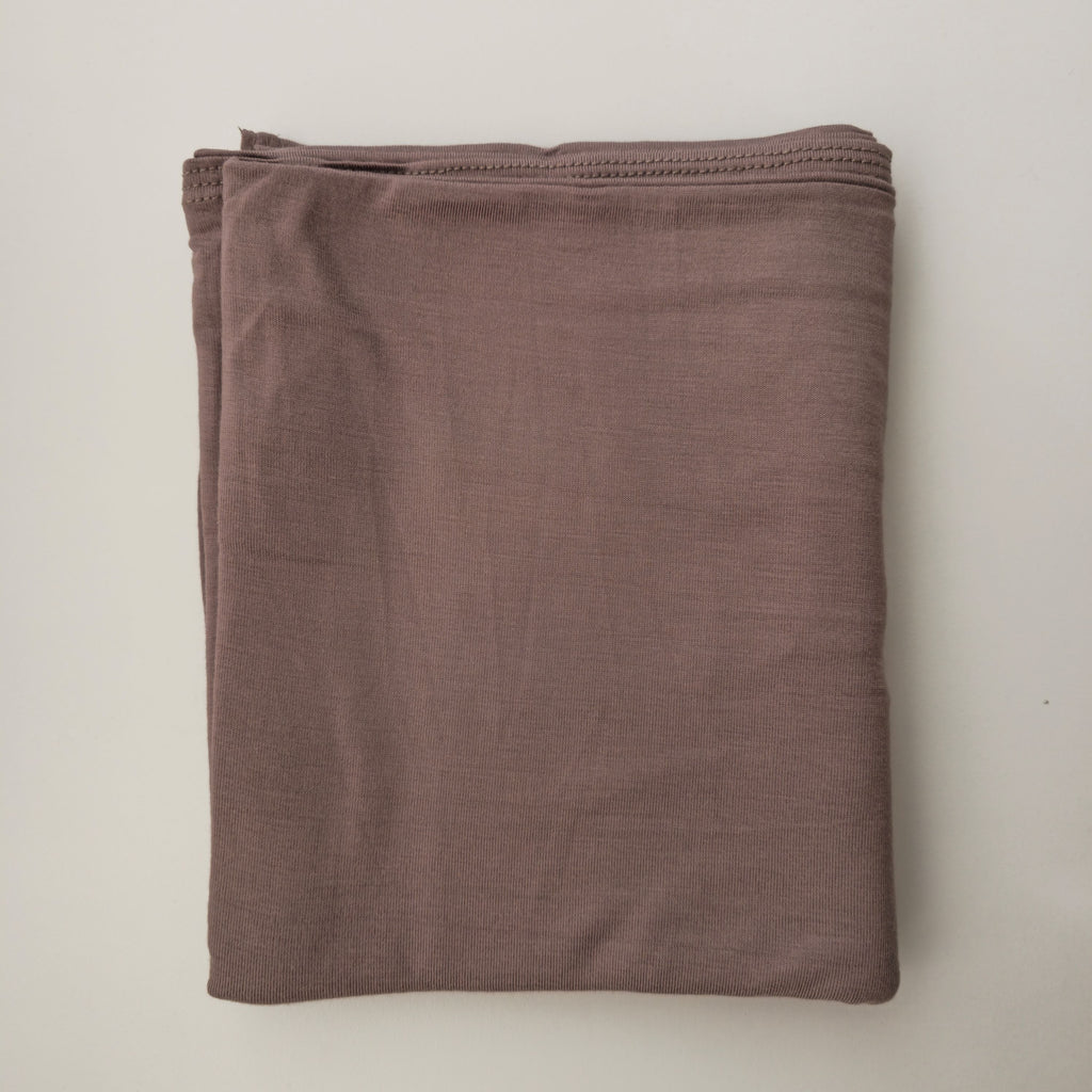 1pc Women's Premium Jersey Hijab Mocha, Solid Color Knitted Scarf, Jersey Hijab, Muslim Prayer Headwrap, Suitable For All Seasons