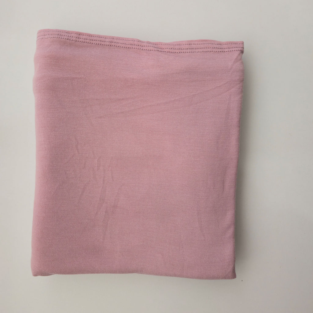 1pc Women's Premium Jersey Hijab Rose Nude, Solid Color Knitted Scarf, Jersey Hijab, Muslim Prayer Headwrap, Suitable For All Seasons