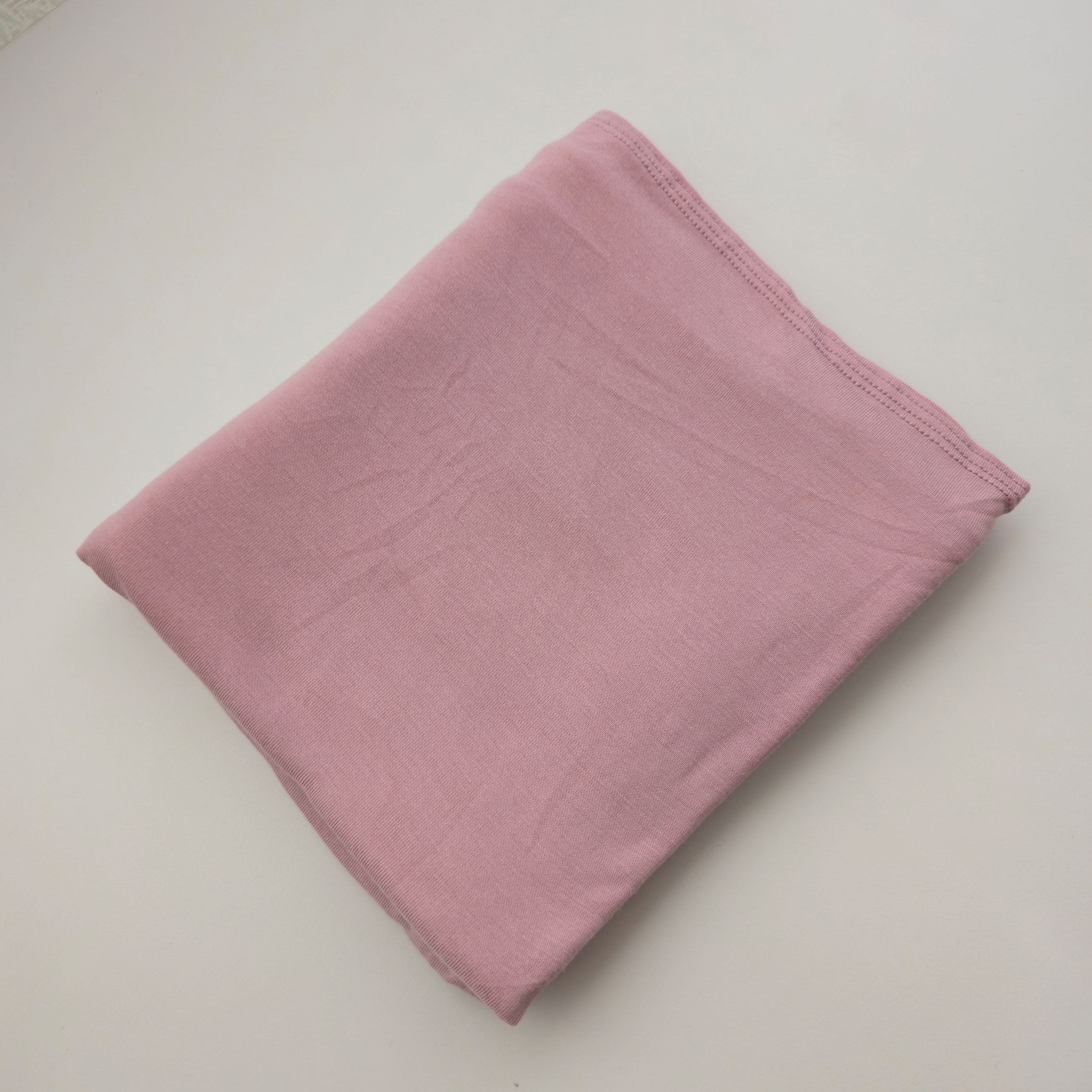 1pc Women's Premium Jersey Hijab Rose Nude, Solid Color Knitted Scarf, Jersey Hijab, Muslim Prayer Headwrap, Suitable For All Seasons