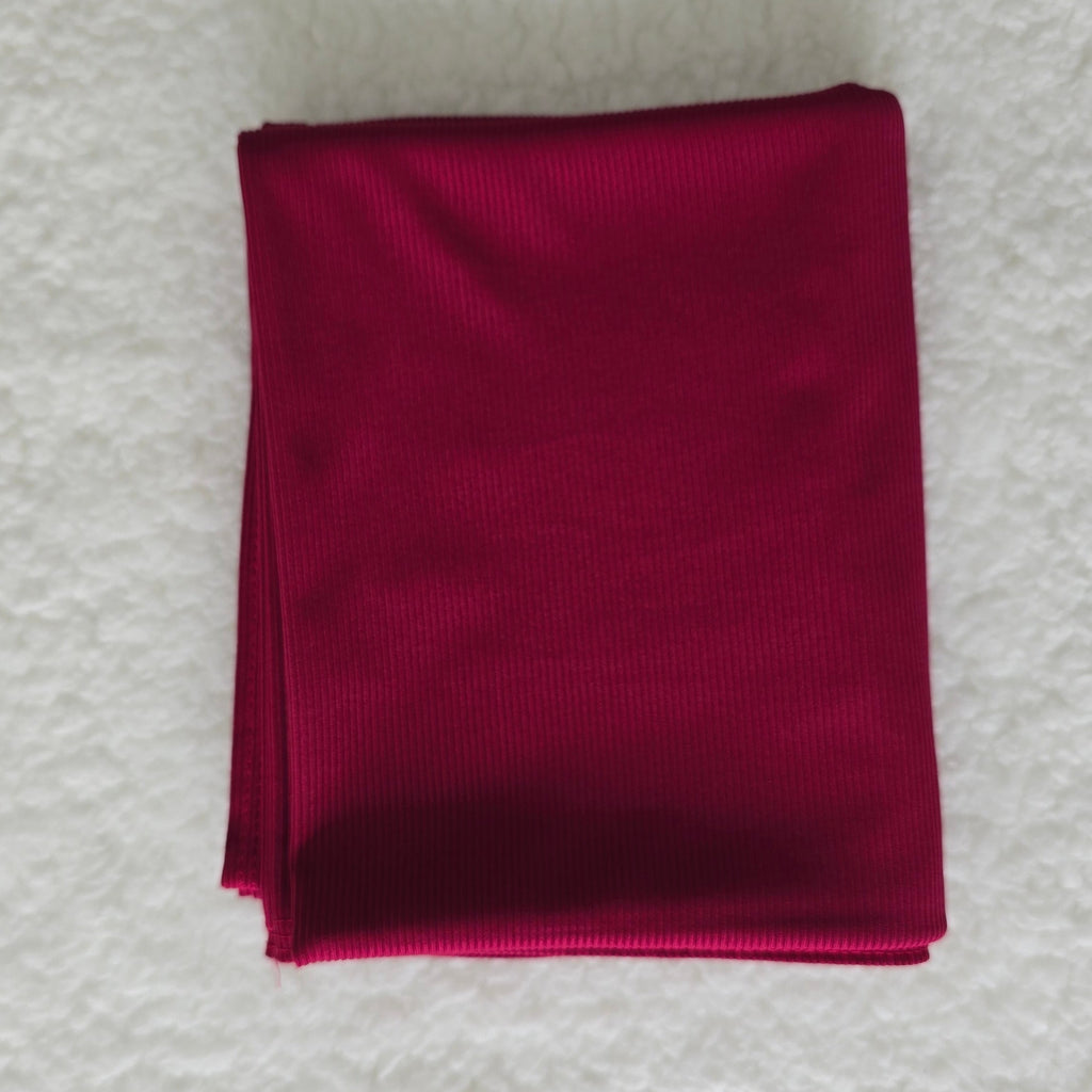 Ribbed Jersey Hijab Cardinal Red