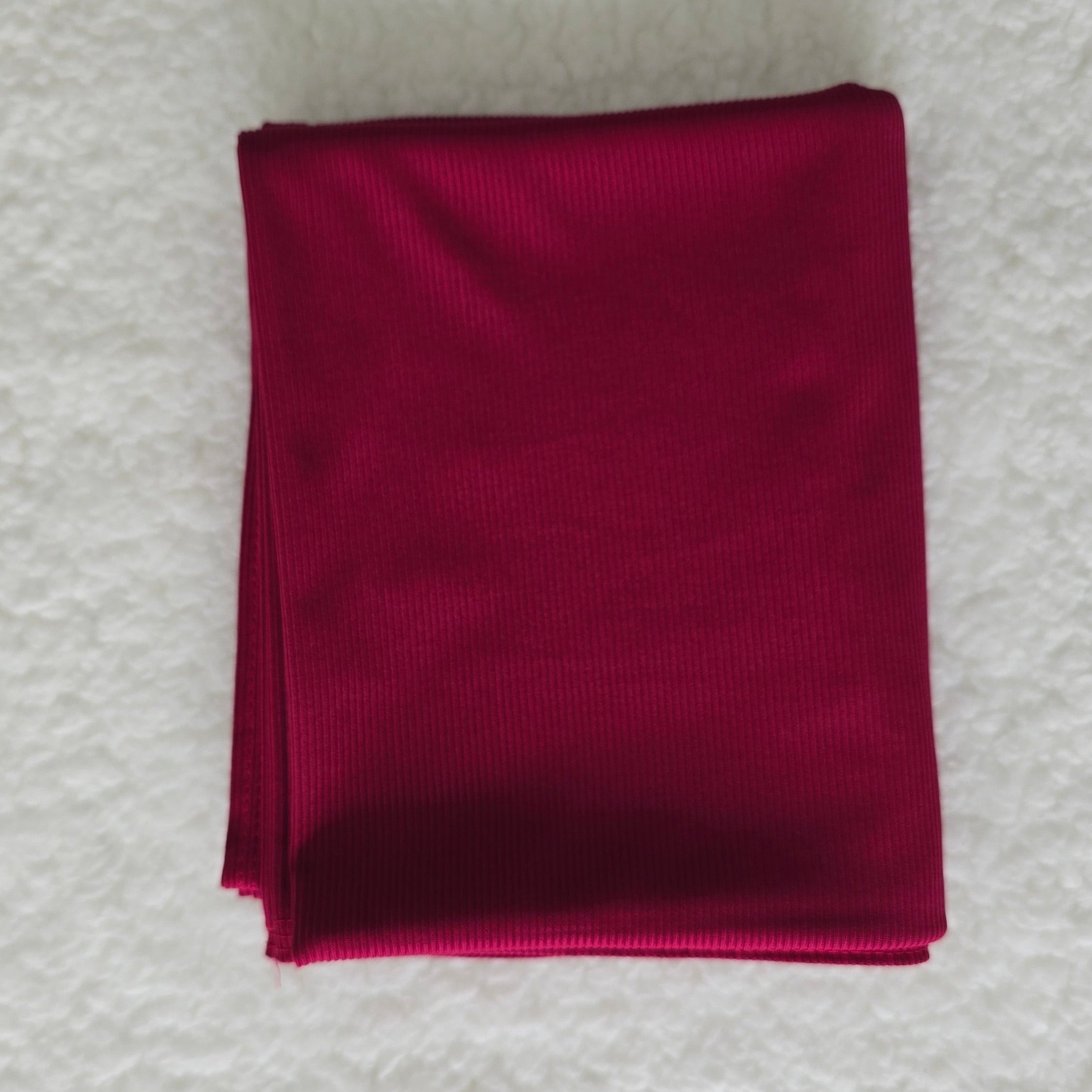 Ribbed Jersey Hijab Cardinal Red
