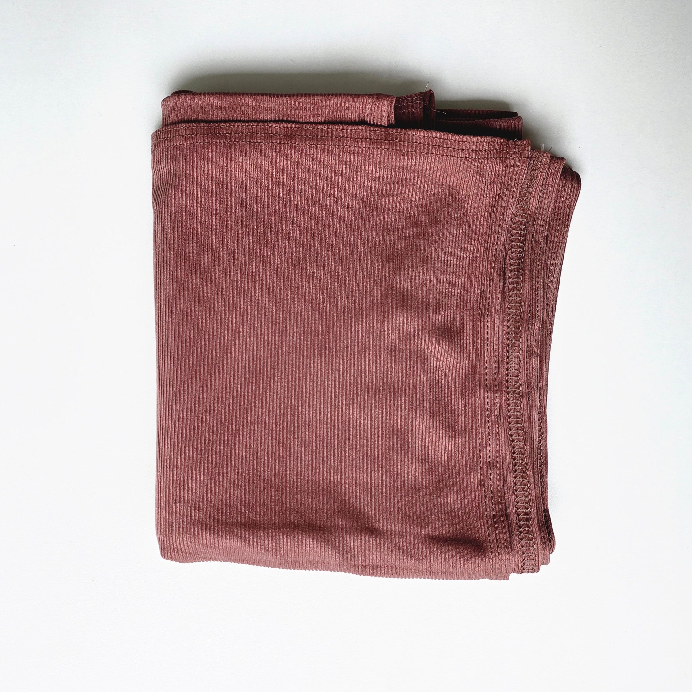 Ribbed Jersey Hijab Dusty Rosewood