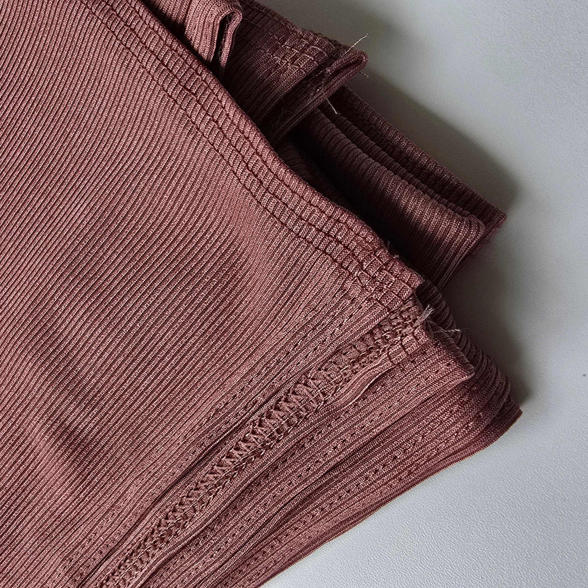 Ribbed Jersey Hijab Dusty Rosewood