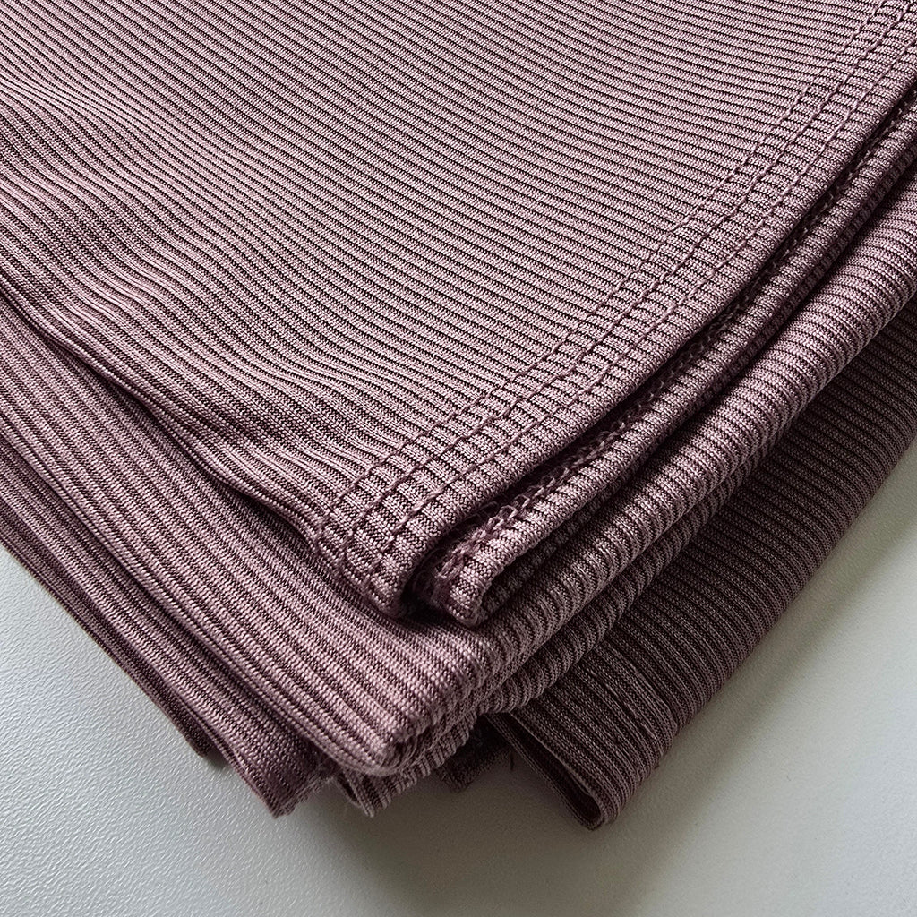 Ribbed Jersey Hijab Lavender