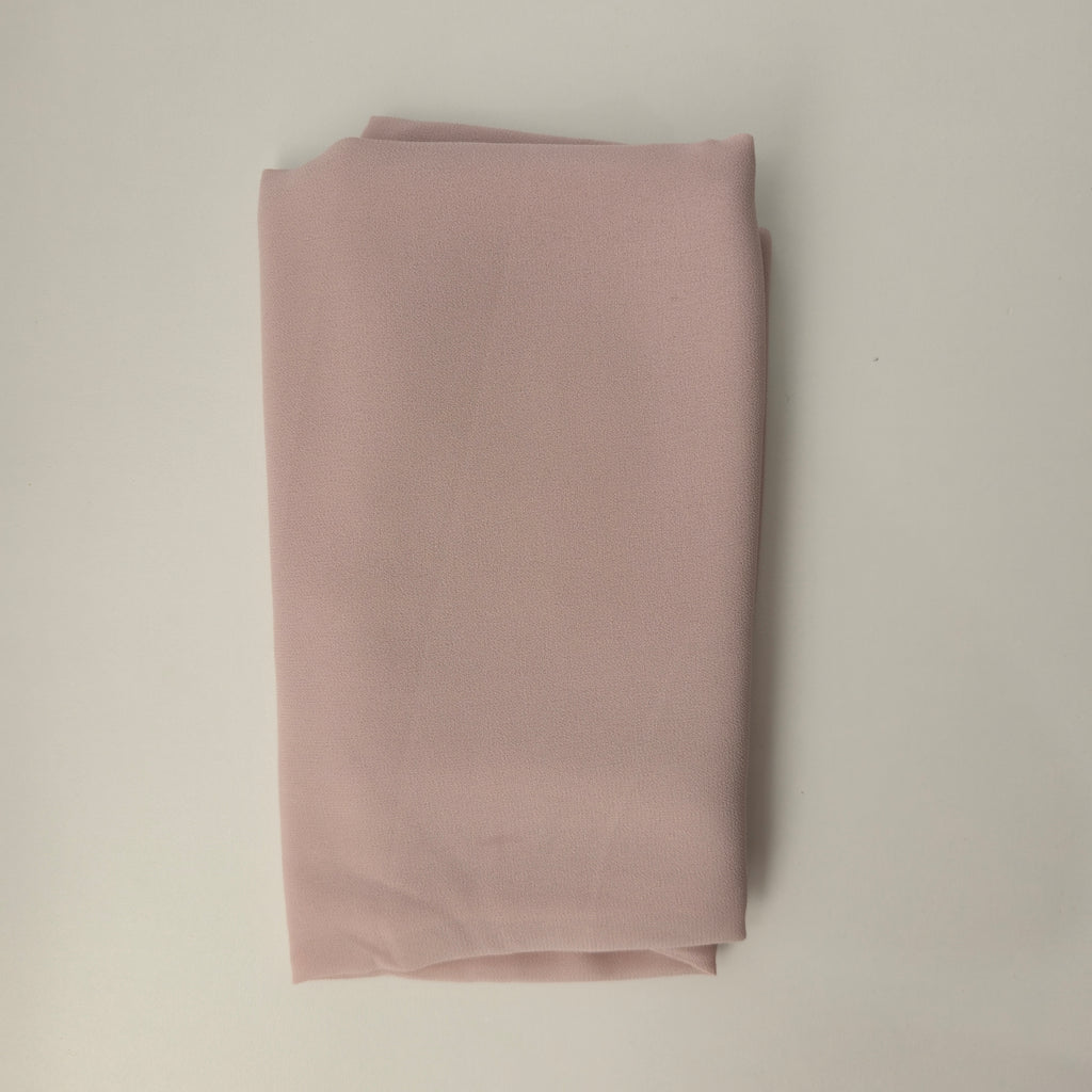 1pc Women's 2Meter Premium Chiffon Hijab Rose Nude, Solid Color Knitted Scarf, Chiffon Hijab, Muslim Prayer Headwrap, Suitable For All Seasons